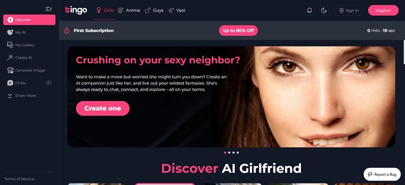 ai gf generator - tingo ai