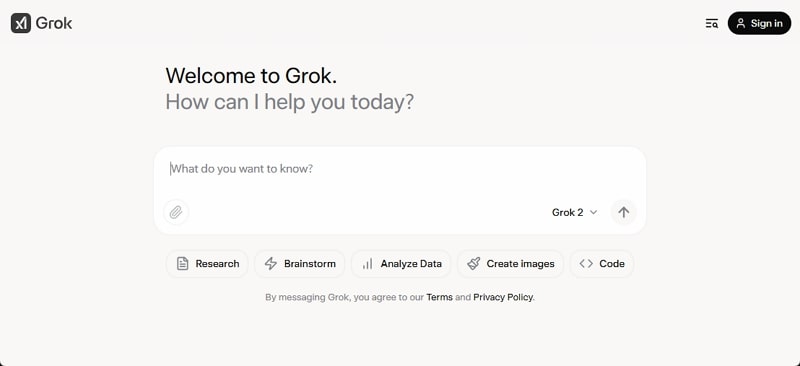 best artificial intelligence chat - grok