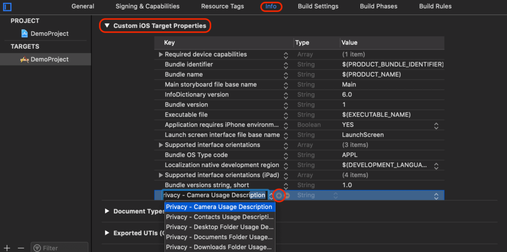 Custom iOS Target Properties - Flutter voice call