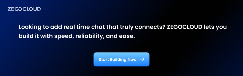 add real-time chat with zegocloud