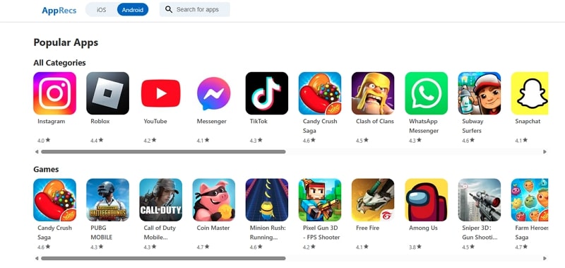 android app store alternative - appprecs