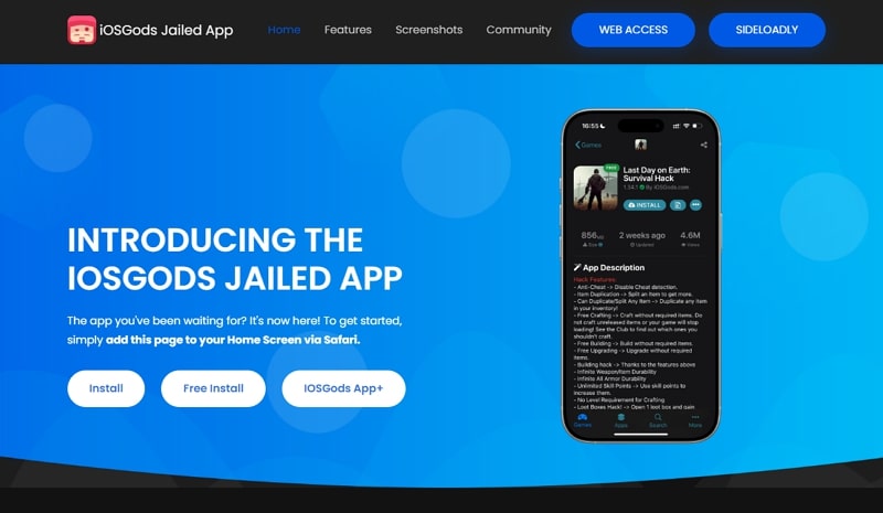 app store ios alternative - iosgods jailed app