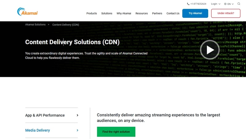 cdn live streaming - akamai