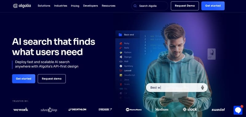 digital marketing with ai - algolia