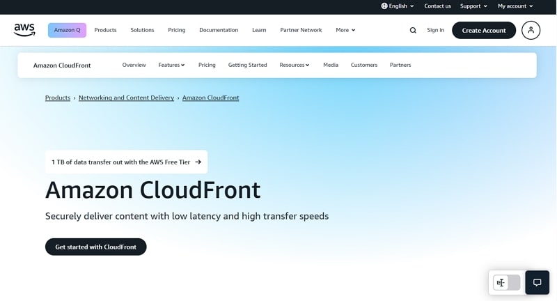 live video cdn - amazon cloudfront