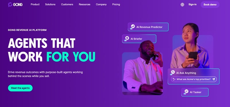 artificial intelligence in sales - gong.io