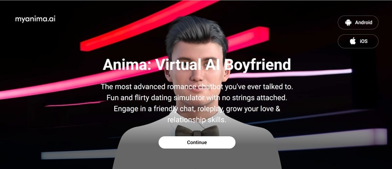 ai boyfriend chat - myanima ai