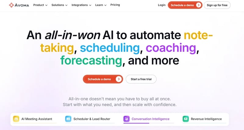 ai meeting note taker for teams - avoma
