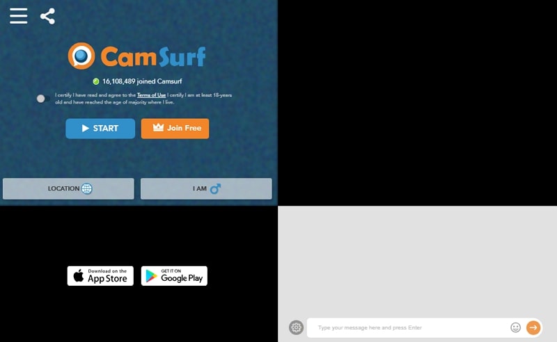 sites like chatroulette - camsurf