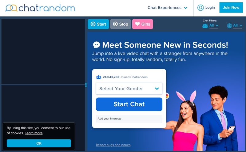 chat websites like chatroulette - chatrandom