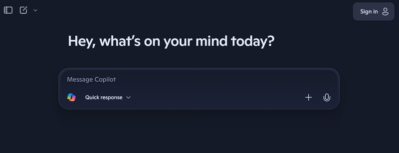 ai assistant app - microsoft copilot
