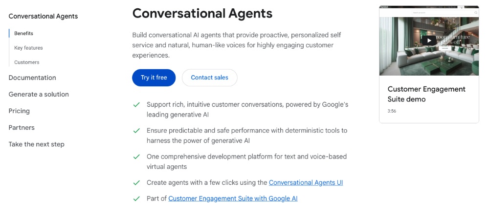 google conversational agents