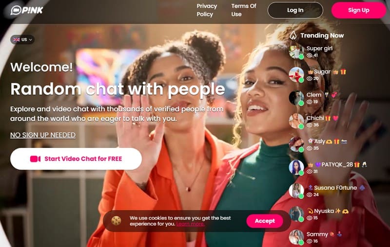 best bazoocam alternatives - pink video chat