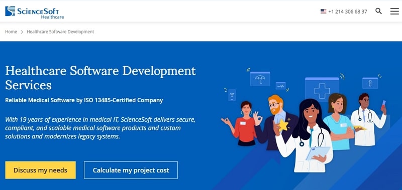 medical software companies - sciencesoft