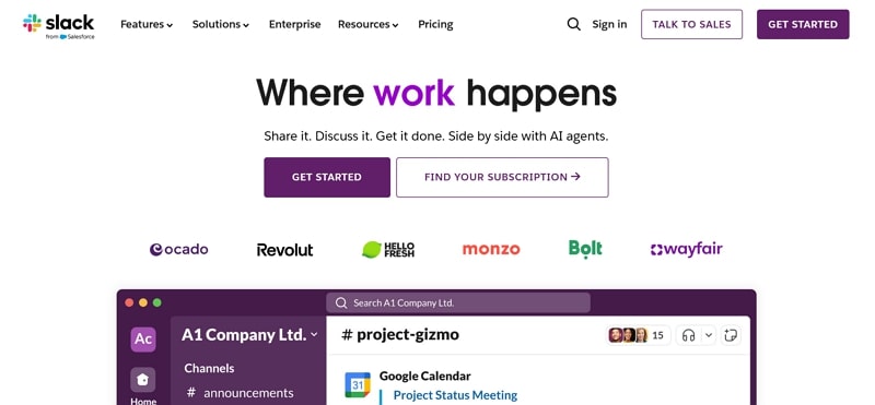 alternative to skype - slack
