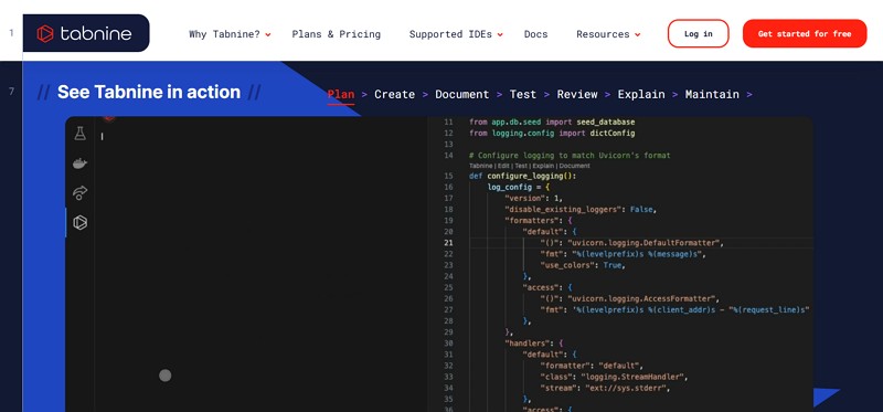 best ai coding assistant - tabnine