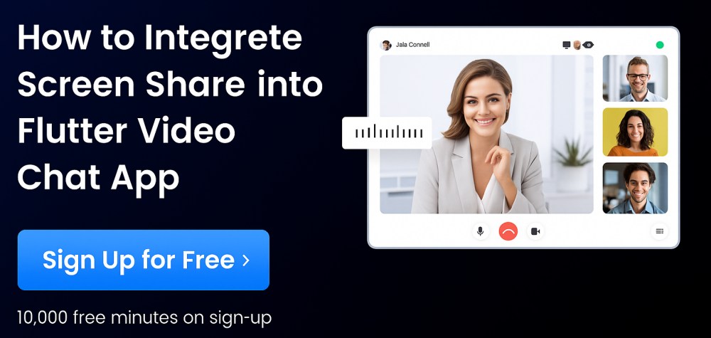 zegocloud flutter video chat screen share
