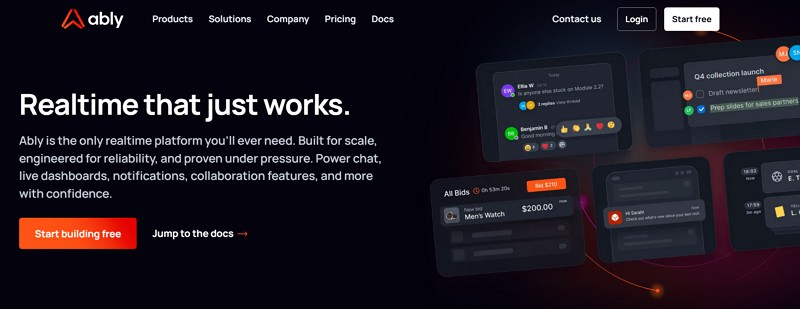site like getstream - ably
