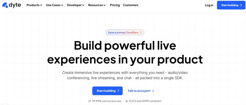 livekit competitors - dyte