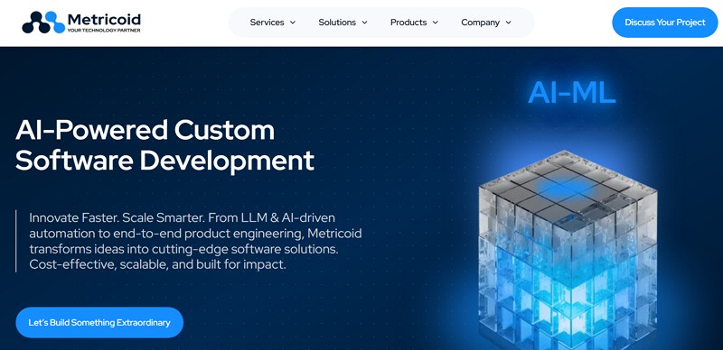 saas development agency - metricoid