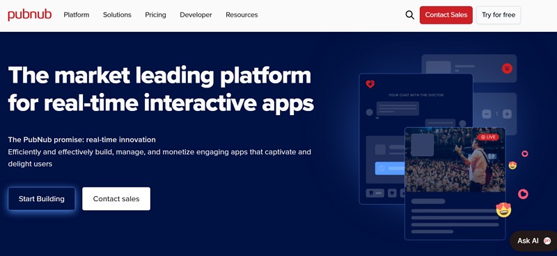 getstream competitor - pubnub