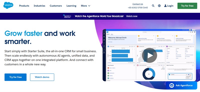 saas industry - salesforce
