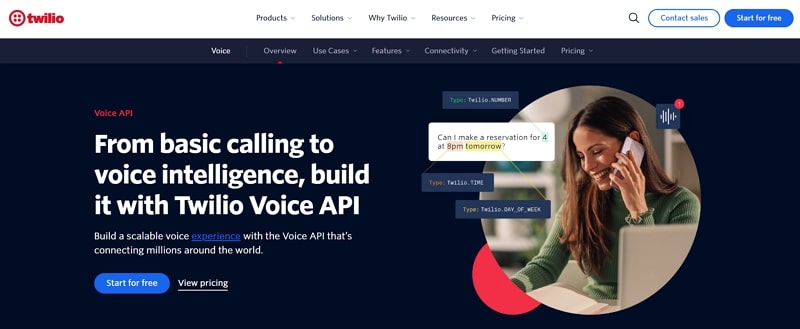 twilio voice api
