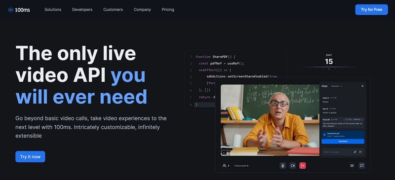 similar site like videosdk - 100ms