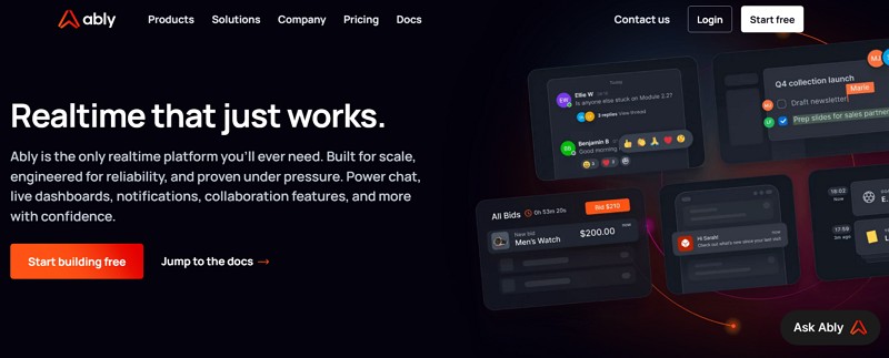 pubnub free alternative - ably