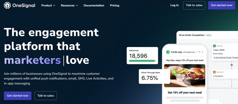 pubnub alternatives - onesignal
