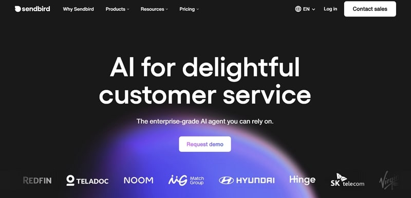 website like enablex - sendbird