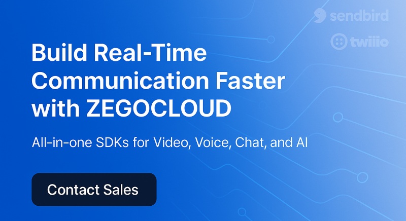alternative to sendbird and twilio