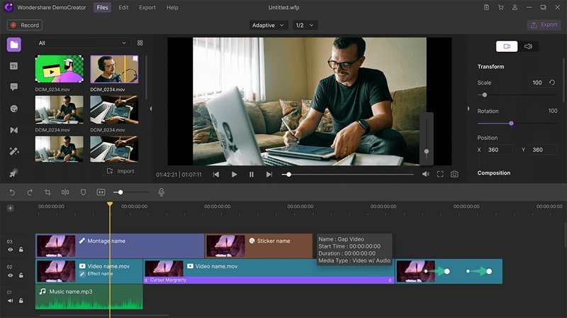 online screen recorder - wondershare democreator
