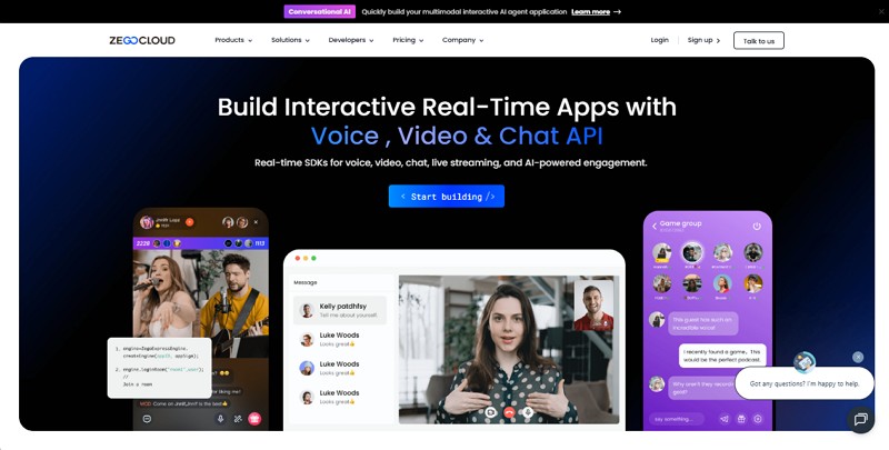 socket.io alternative - zegocloud