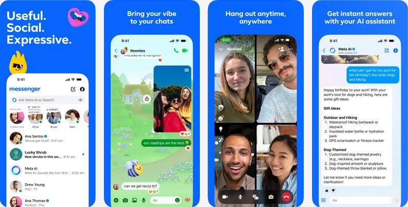 alternative to line - facebook messenger