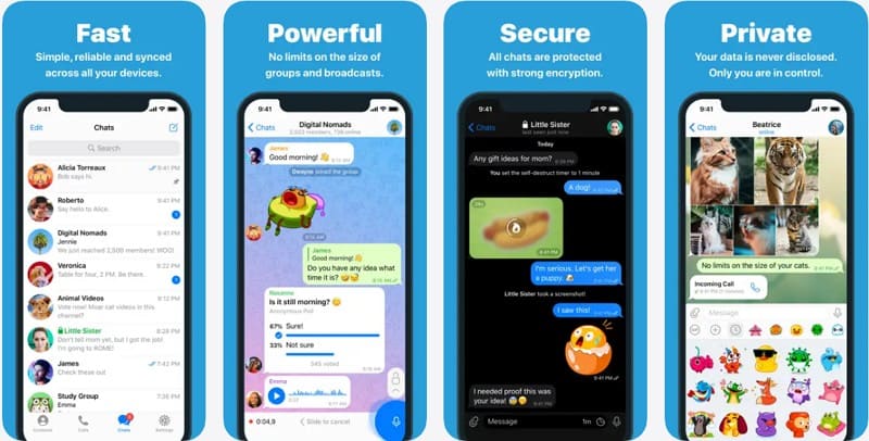 app like line - telegram