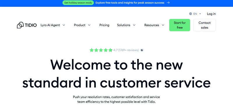 chatbase alternatives - tidio