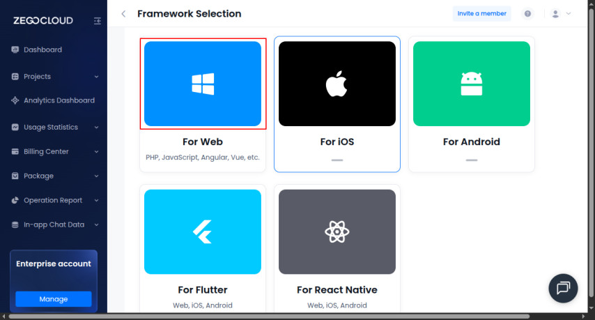 choose web platform