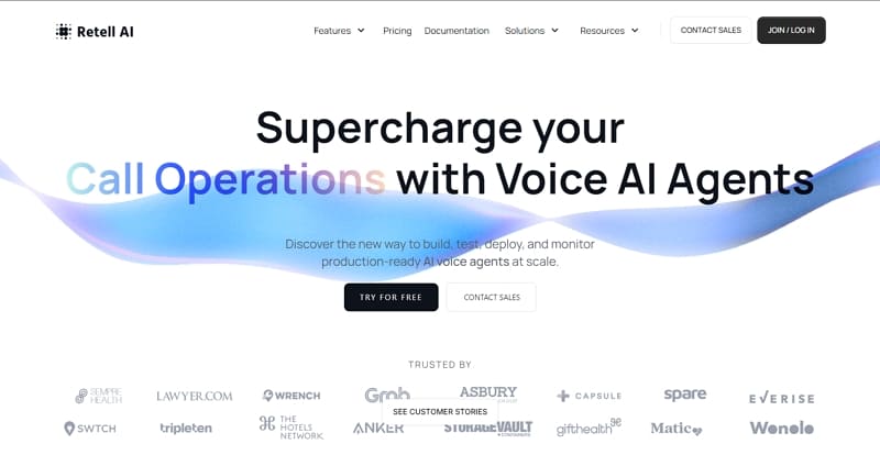 best ai voice api for devs - retell ai