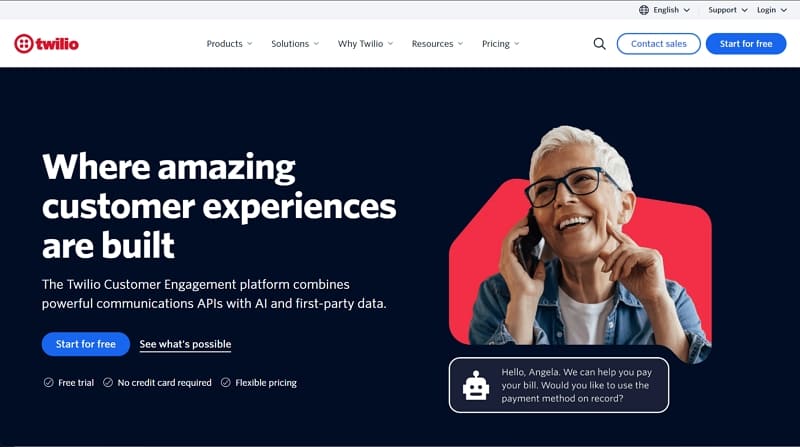 ai voice api - twilio