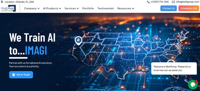 enterprise ai chatbot development service - biz4group