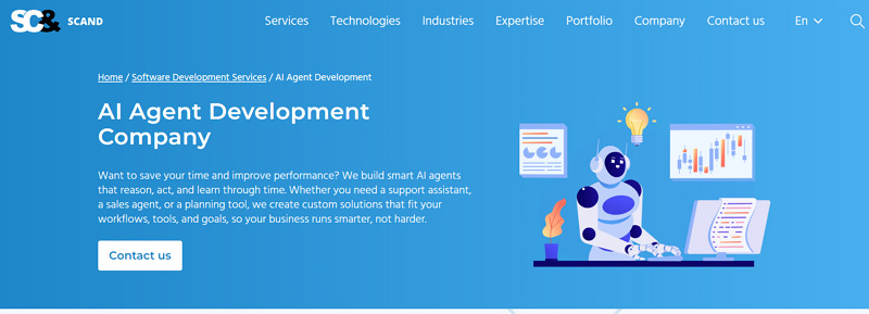 ai chatbot development services - scand