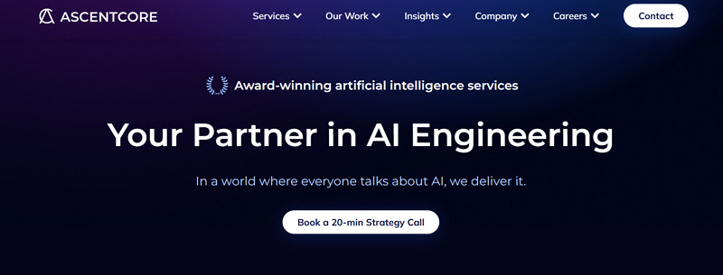 ai software development services - ascentcore