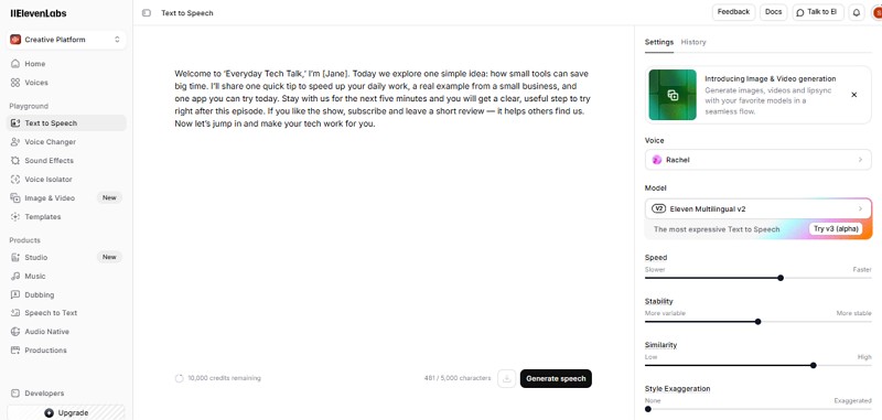 cartesia ai alternative - elevenlab
