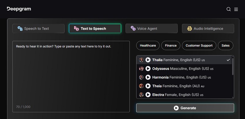 cartesia ai competitor - deepgram