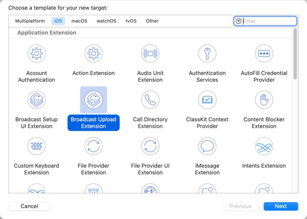 broadcast upload extension