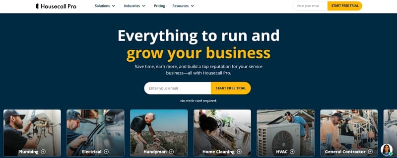 home services mobile app - housecall pro