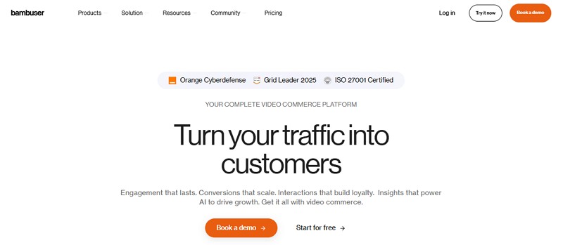 best live selling platforms - bambuser