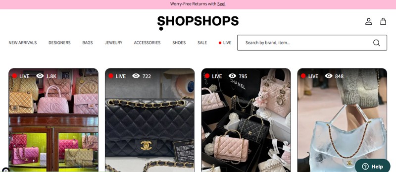 live stream selling - shopshops