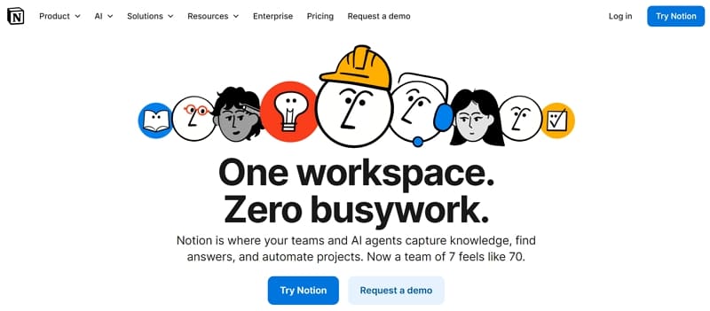  team collaboration tools - notion